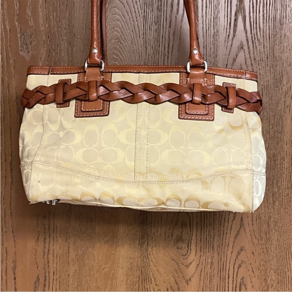 Coach Vintage Hampton Signature Carryall Satchel - Picture 8 of 11